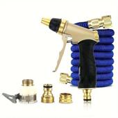 T欧美通用多功能魔术三倍伸缩水管园艺浇花软管高压洗车清洁工具