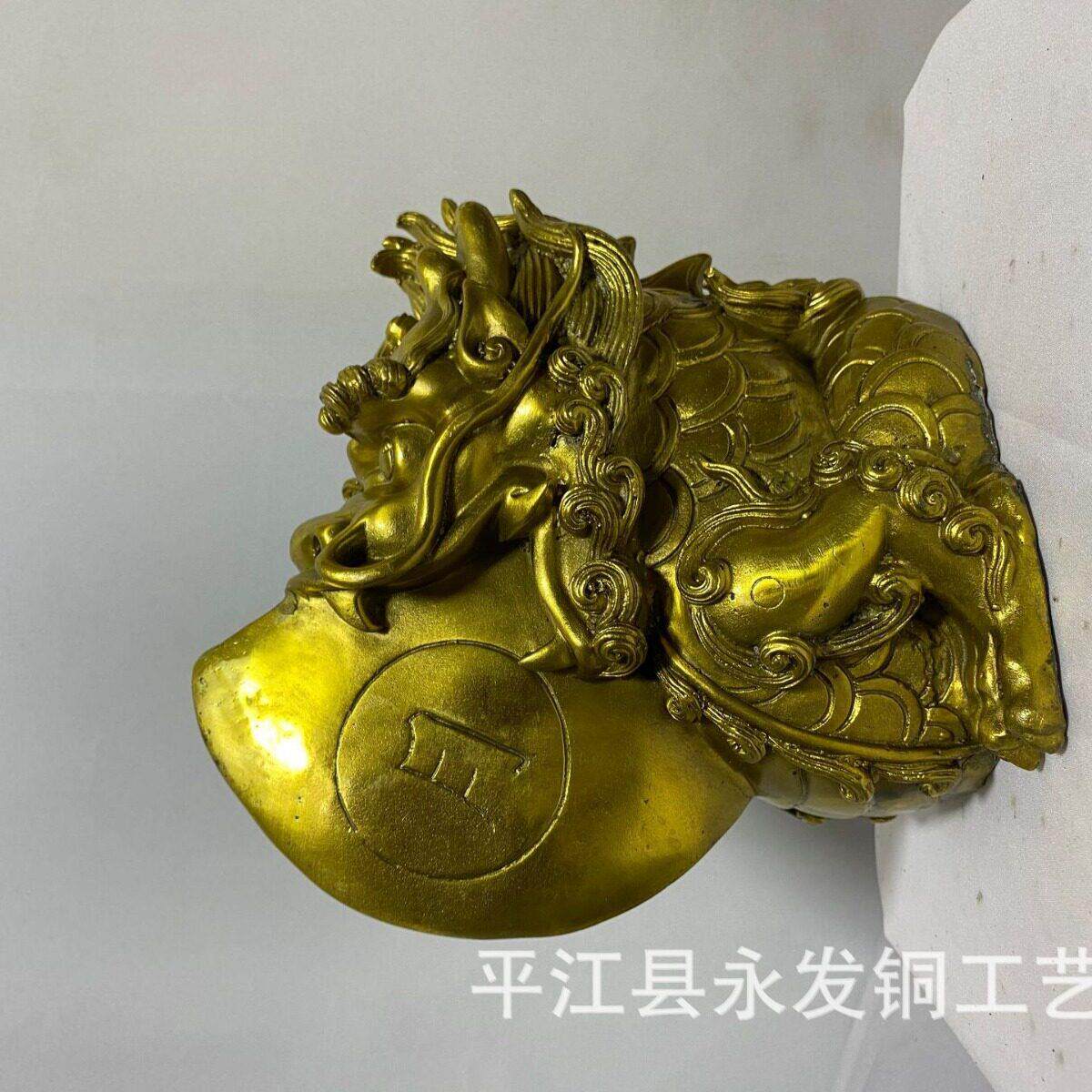 厂月家直销黄睚摆件家居客厅装饰品眦56154工艺礼品铜日神兽铜礼