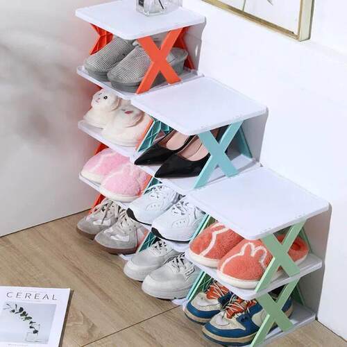 Folding multifunctional shoe rack折叠多层多功能鞋架