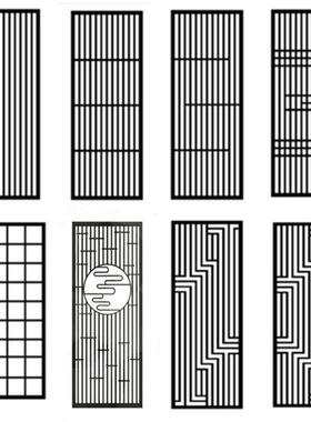 铁艺木纹漆隔断墙客厅屏风不锈钢玄关屏风办公室火锅店镂空装饰墙