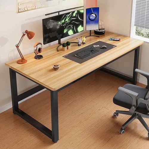 电脑桌台GWI式家用办公桌桌习学靠桌墙长条桌子简易出书租屋