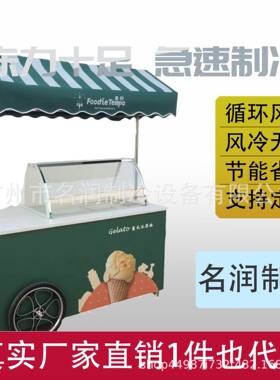 工厂直销哈根达斯雪糕展示柜流动冰淇淋花车展示柜可做110V冰柜