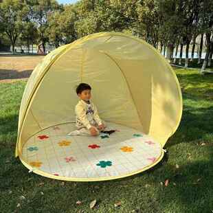 韩版儿童速开户外露营帐篷防晒防水便携式折叠大空间野炊装备新款