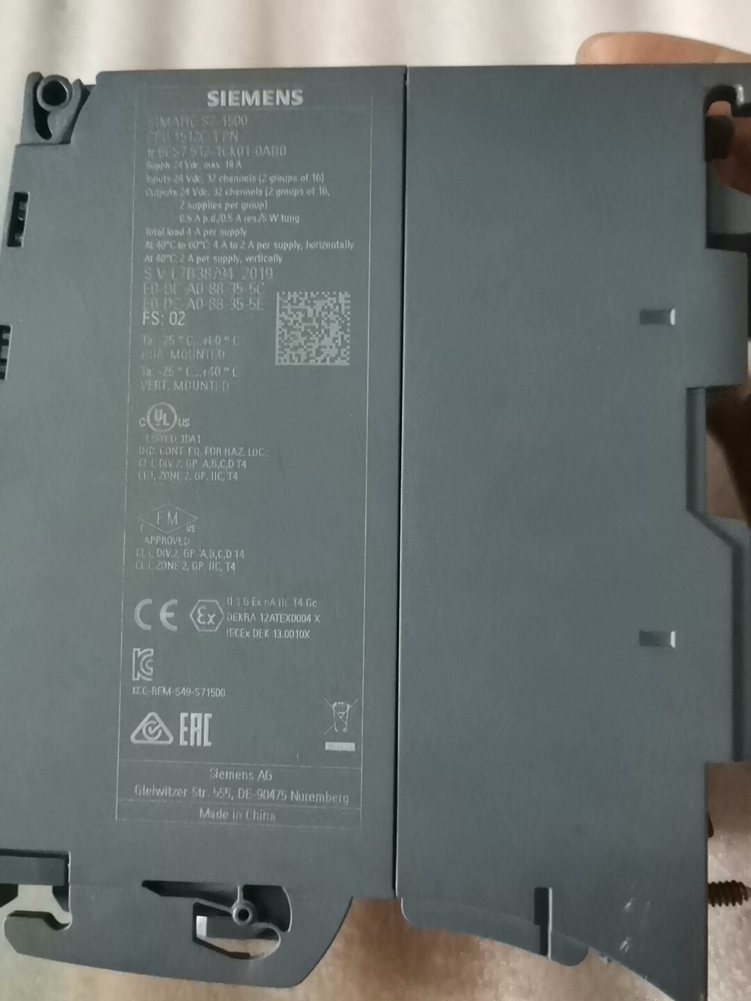 6ES7512-1CK01-0AB0实物如图价格议！