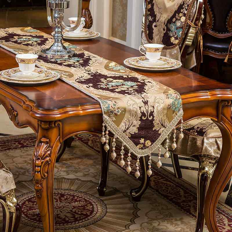 高档欧视式桌旗高档餐可桌布茶几布电桌布四季通用定柜做