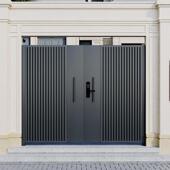 鹏鸿铝合金庭院大门农村自建房大门电动铝艺院子门花园户外大铁门