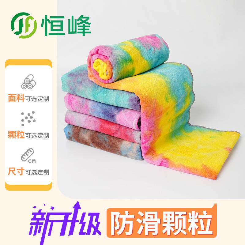 扎染印花瑜珈毯瑜伽铺垫加宽垫巾防滑瑜伽铺巾加厚瑜伽毯瑜伽铺巾