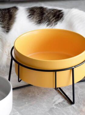 bowl ceramic single - double pet dog food bowl cat 喂 食碗