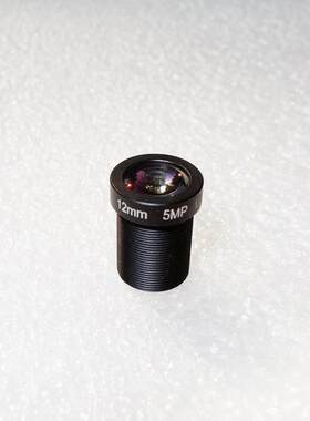 12mm长焦距 M12接口小型镜头彩色黑白通用CCD 500万像素高清镜头