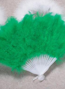 羽毛扇子厂家直销火鸡毛羽毛扇彩色羽毛扇舞蹈羽毛扇21片扇子