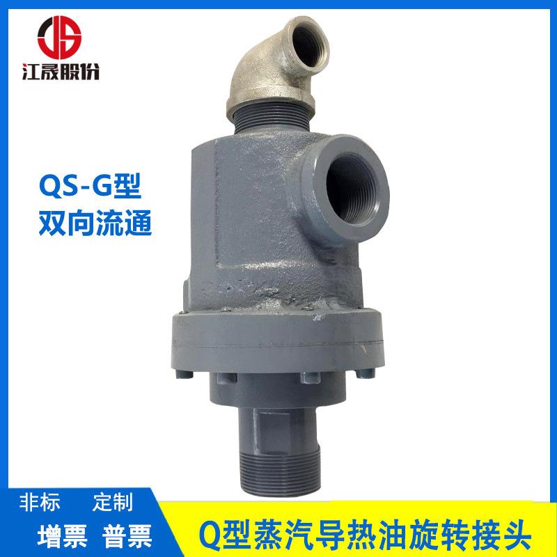 QS-G型纺织、造纸机械旋转接头 双向流通内管固定式法兰螺纹连接