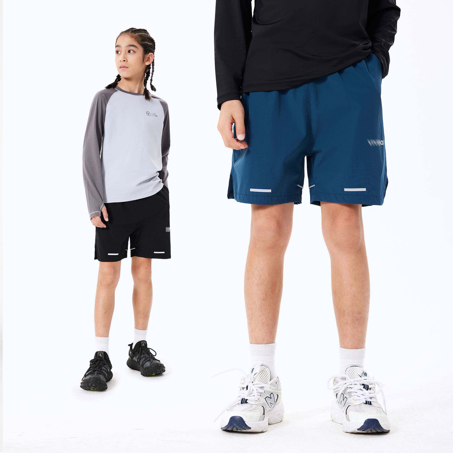 DK童装2025夏款凉感速干女男童薄款运动短裤儿童中大童篮球五分裤