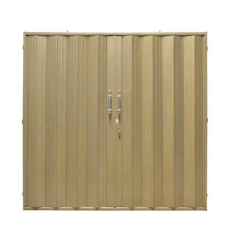 佛山和谐封板拉闸门伸缩门折叠门商铺仓库推拉庭院铁艺大门防盗门