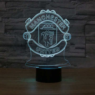 2024新款足球队系列七彩触控灯 Manchester United LED遥控灯8063
