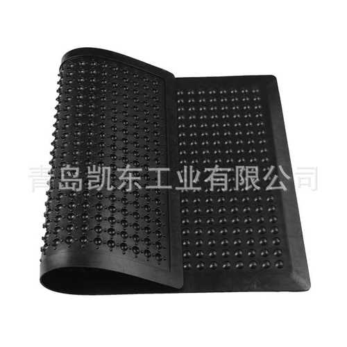 定制高品质抗疲劳橡胶地垫圆顶空心可防静电车间防护橡胶垫