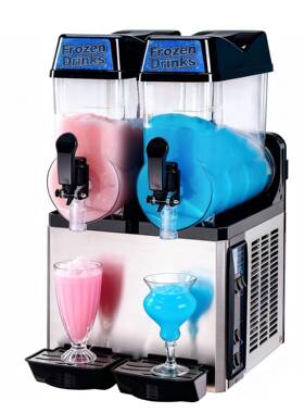 12L 雪泥机冰沙机SLUSH MACHINE 雪融机商用雪葩机 跨境电商出口