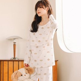 2023产后哺衣秋冬孕妇上衣秋款坐月子服睡衣哺乳秋衣喂奶专用打底