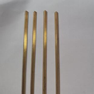 厂家直销h62黄铜棒3*3*35*5*5等边三角棒国标H59铜棒任意长度切割