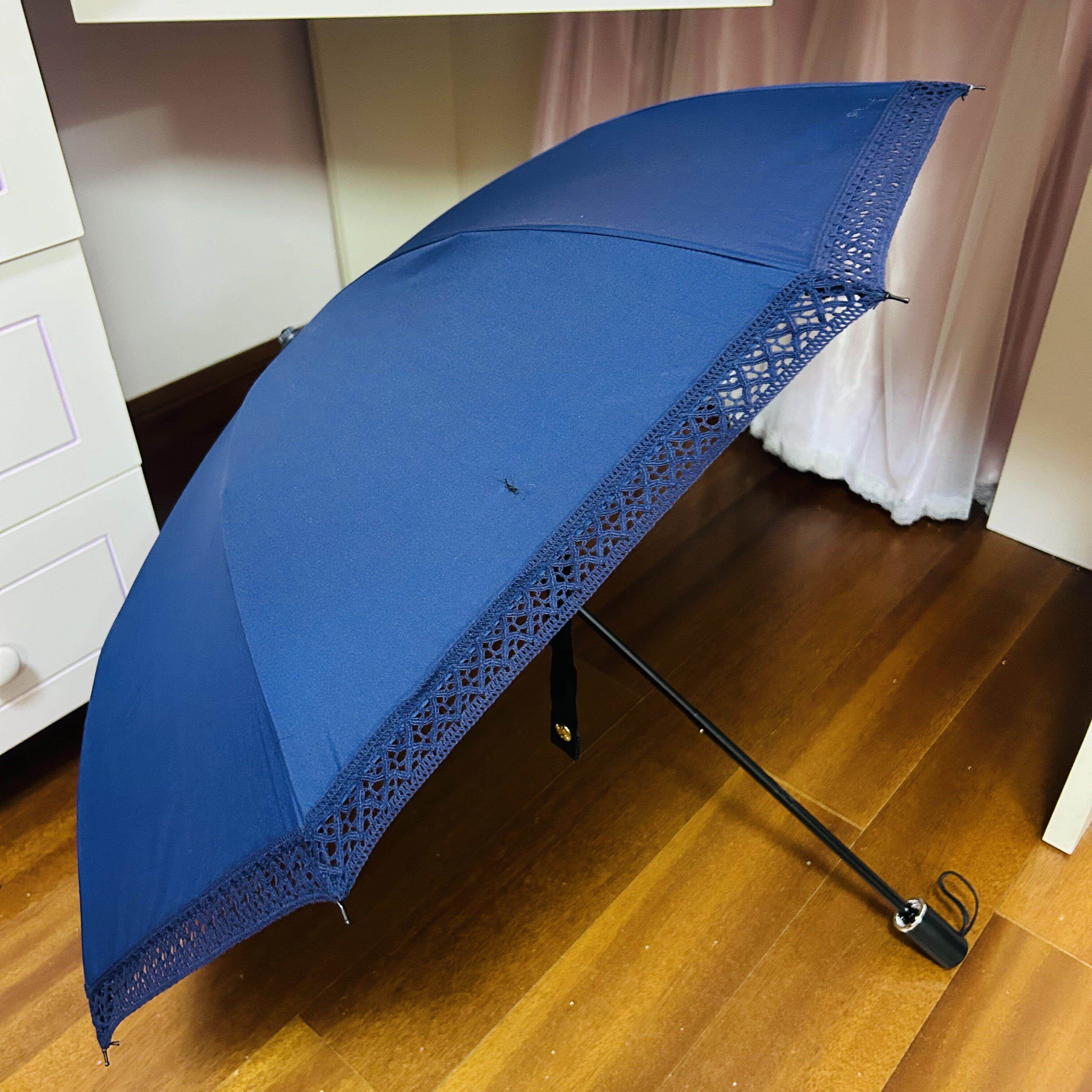 日本纯色胶水八折伞阳伞太阳伞防紫外线雪纺公主伞小伞面防紫外线