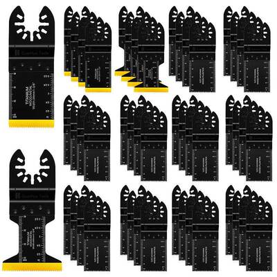 50pcs混合万用宝锯片套装摆动锯片电动工具配件切割铁钉铝板铁皮