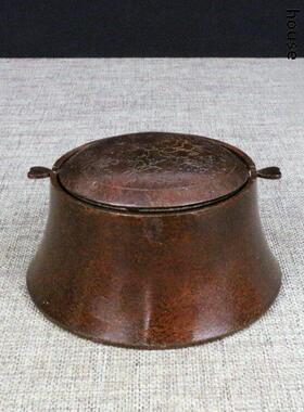 纯铜烟灰缸盖，创意时尚，时尚覆古全铜烟灰缸，旋转翻转盖，古董