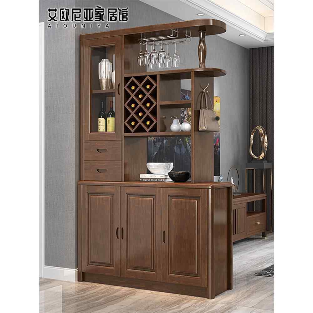 实木间厅柜酒柜现代中式客厅玄关柜入户鞋柜双面隔断柜屏风储物柜,住宅家具,门厅/玄关柜/玄关架,淘宝优惠券,粉丝福利购,淘宝优惠卷