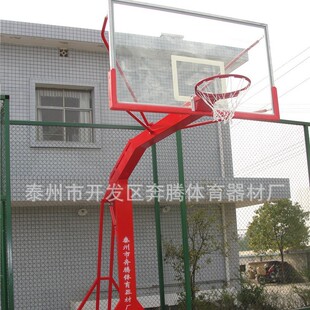 直销户外移动式仿液压篮球架升降式地埋式各种箱体配钢化玻璃篮板
