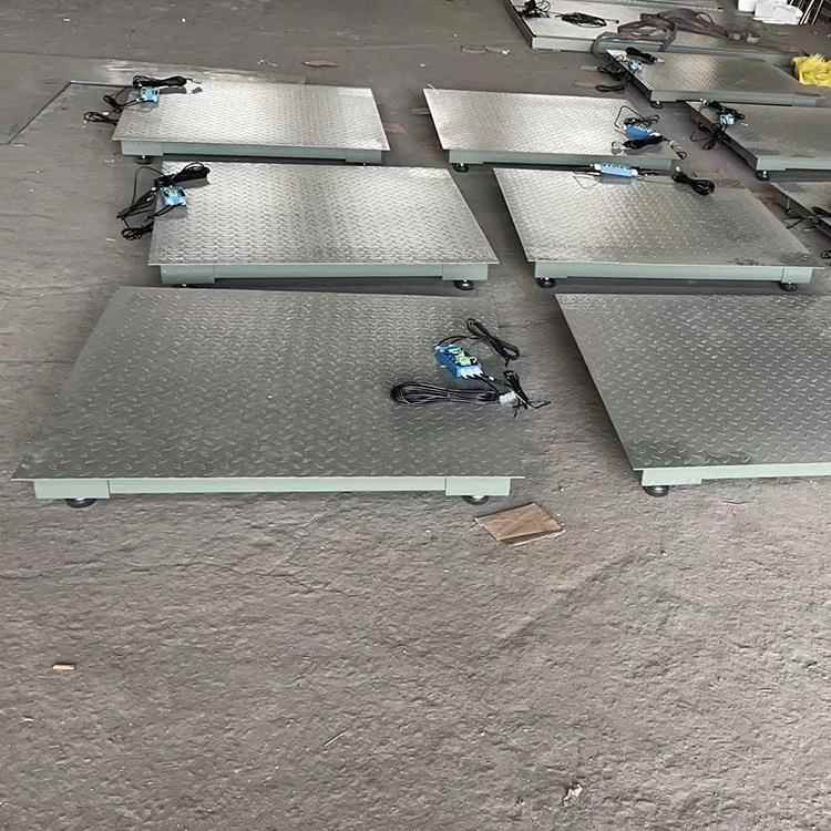 4吨电子地磅1.2*1.2m工厂物流电子平台秤出口加厚小型地磅秤1-5吨