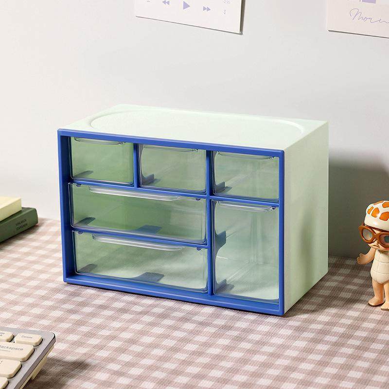 美容院化妆品收纳盒化妆品分隔收纳盒盒子塑料大容量台面办公桌