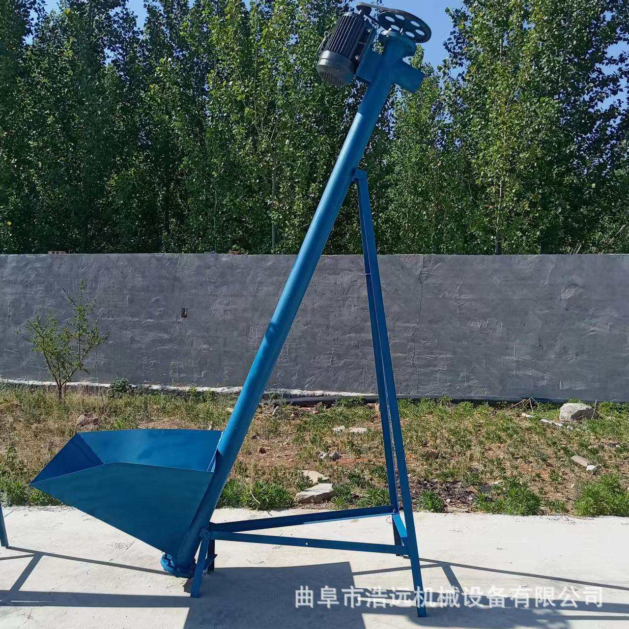垂直上料不锈钢食品面粉螺旋提升机车间连续工作螺杆输送机现货