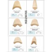 橱衣柜圆弧填充线条弧形收口木线门套弯曲装 饰条免漆密度板包阳角