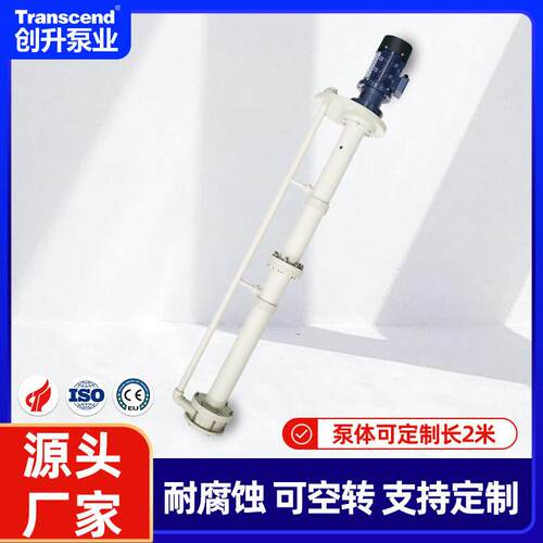 厂家定制立式长轴液下泵塑料耐酸防腐化工泵加长立式液下泵