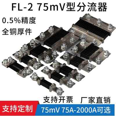 FL-2 75mV0.5级外附定值电阻直流电流表分流器100A200A300A1000A