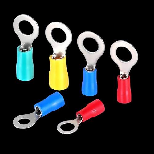 V3.5-圆形预绝缘端子O型冷R压接线端子4/5/6环铜鼻子地50FBN0个/8