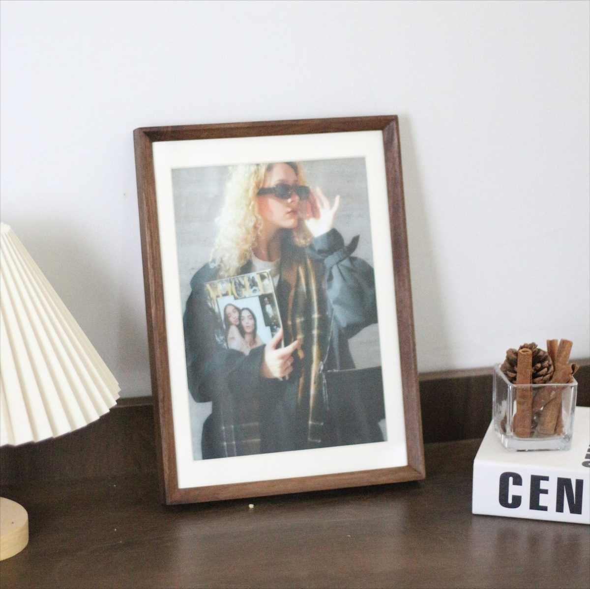 黑胡桃木榫卯实木相框ins美式简约做成相框摆台6寸8寸A4画框