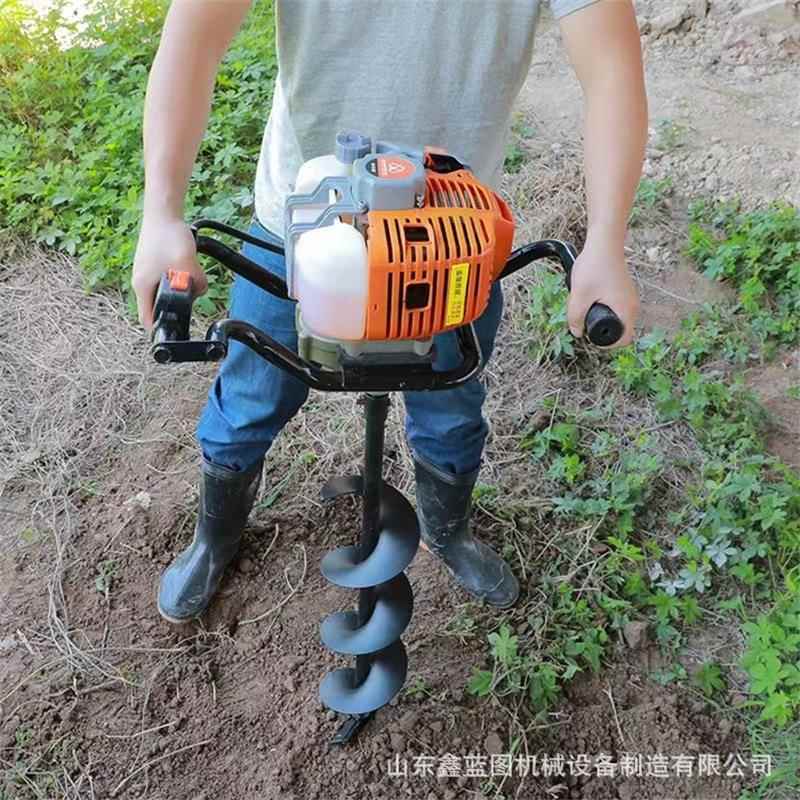 栽面电杆线钻坑手提挖DMU坑机旋打坑钻眼机螺地刨坑挖坑机