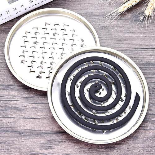 Portable Mosquito Coil Holder with Lid, Spike-toothed Mosqui