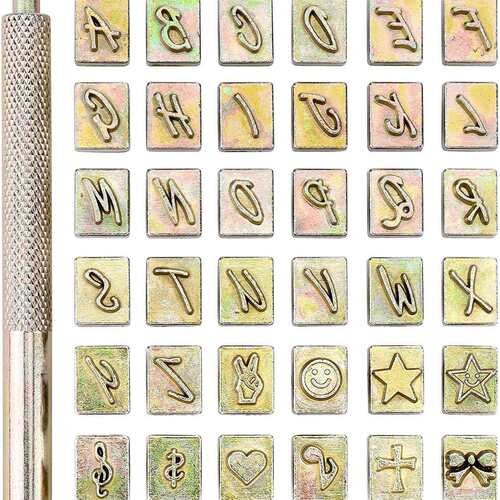 皮革字母数字冲 皮革英文冲 LOGO印章 皮革印花工具 皮雕印章