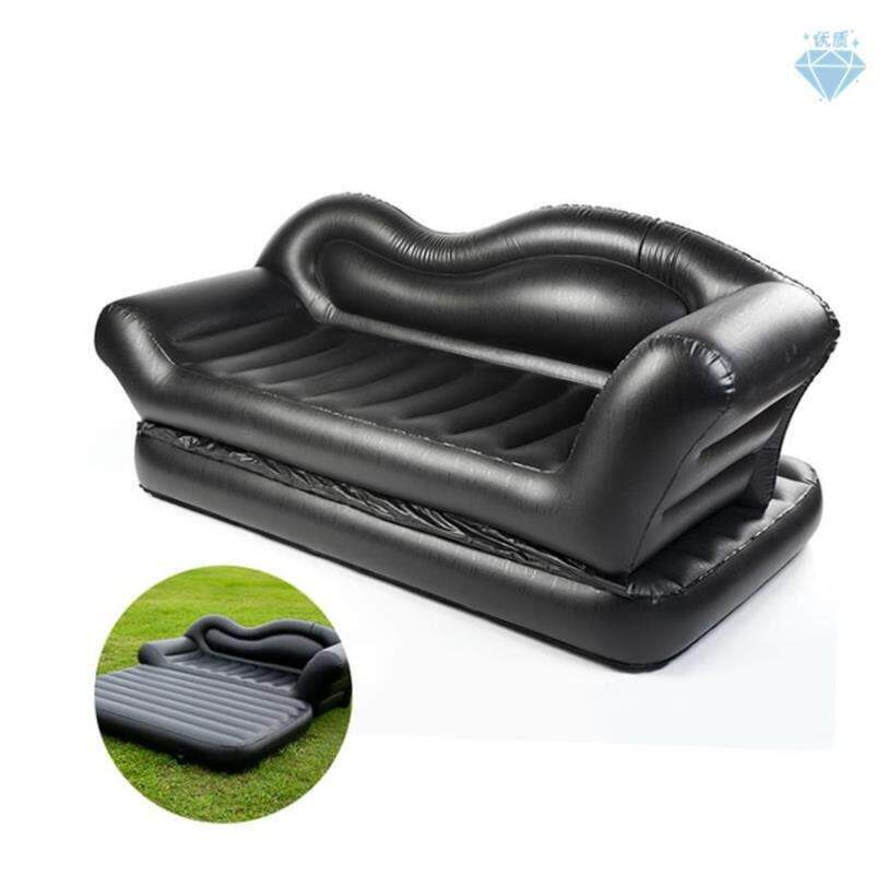 Inflatable sofa bed outdoor folding air cushion bed sofa图片