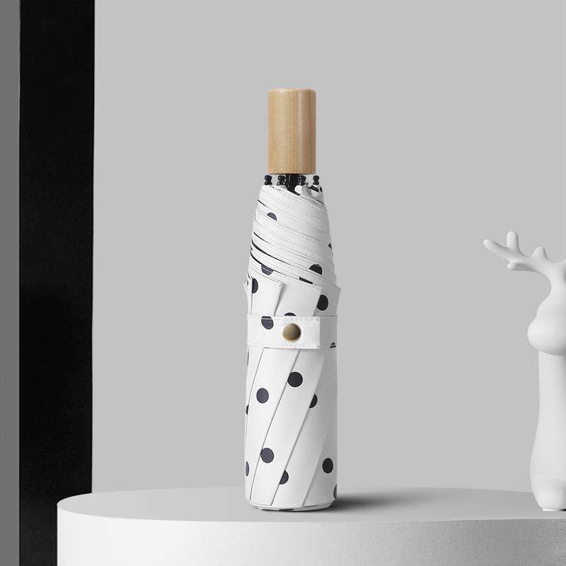 正品折晴两用雨伞雨黑胶防晒防紫外线太阳伞韩国女小清新阳遮叠伞