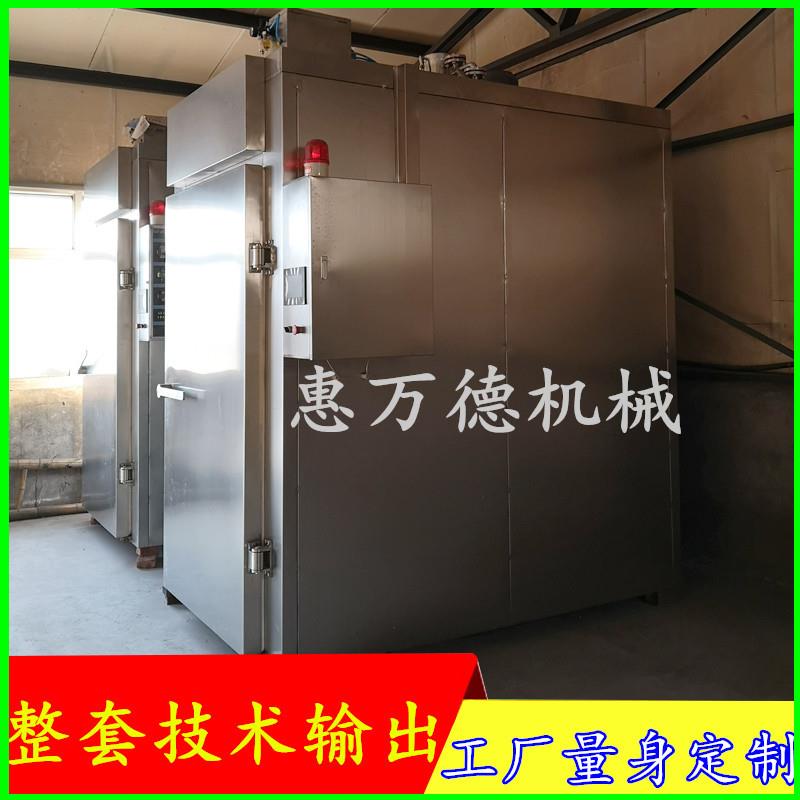 全自动蒸煮熏烤香肠机器可控温 不锈钢材质500型烟熏炉诸城惠万德