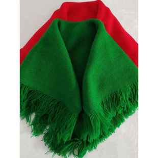 东北大花布头巾绿色包头围巾农村大妈村姑奶奶老太太女冬老人方巾