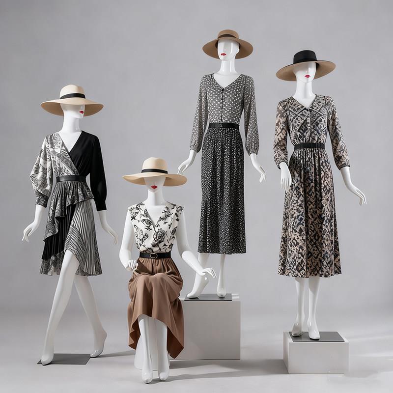 模特展示架全身女服装店假人模特架内衣婚纱橱窗展示人偶女装模特