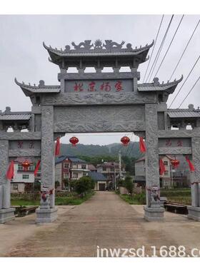 山东石材石雕大门福建花岗岩石大门价钱曲阳石刻大门图片