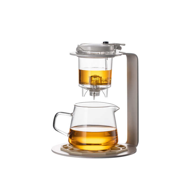 飘逸杯茶壶家用茶具茶水分离一键过滤冲泡茶器玻璃耐高温泡茶架
