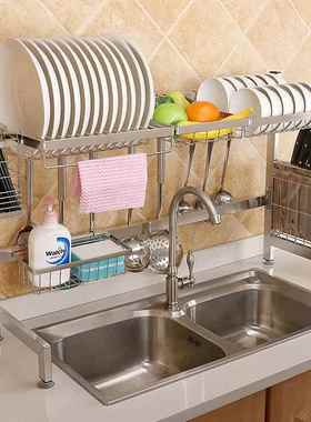 款创意厨房水池用品IUN爆黑色不锈钢水槽架厨房碟置物碗沥水架