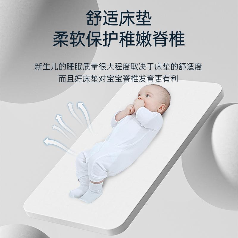 调595跨境便携式移动篮婴儿床可折叠节拼接大床宝宝摇床b可b床防