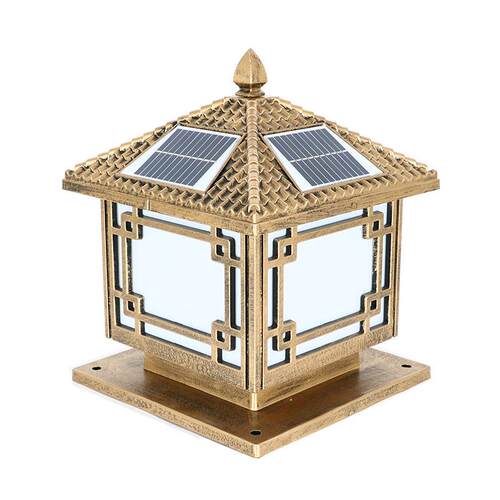 柱头灯太阳能户外防水庭院灯柱子大门灯别墅花园院墙门柱灯围墙灯
