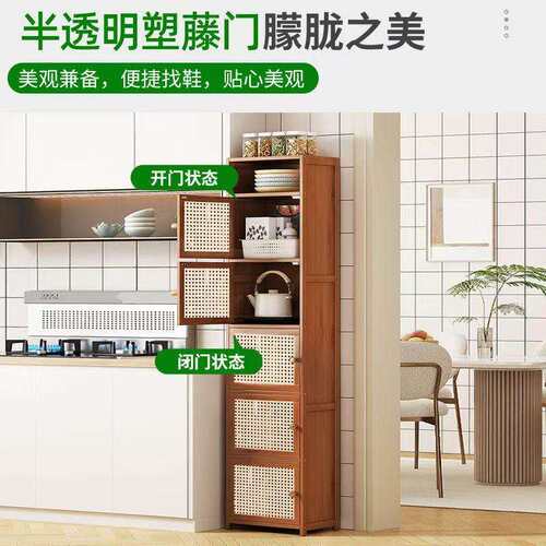 书架地置物架家用书柜多层书房带CY-SD456门防简易组装体一落靠墙