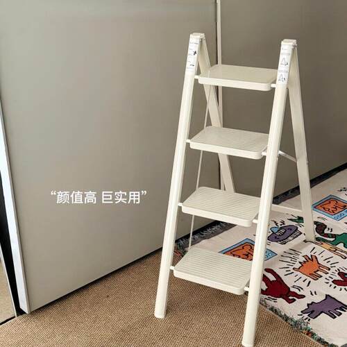 【家居好物】家用折叠加厚人字梯红入宅梯凳步步高安全梯搬家礼物
